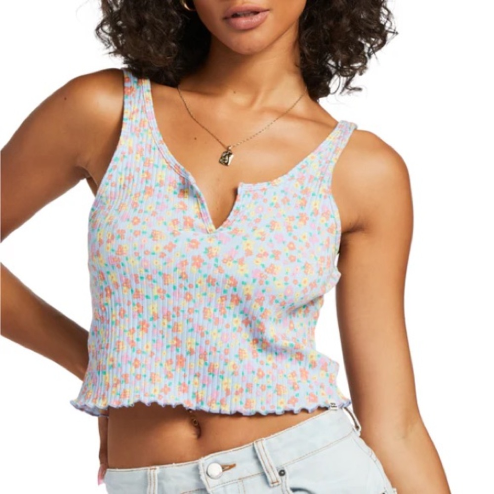 Billabong Floral Ribbed Women's Tank Top